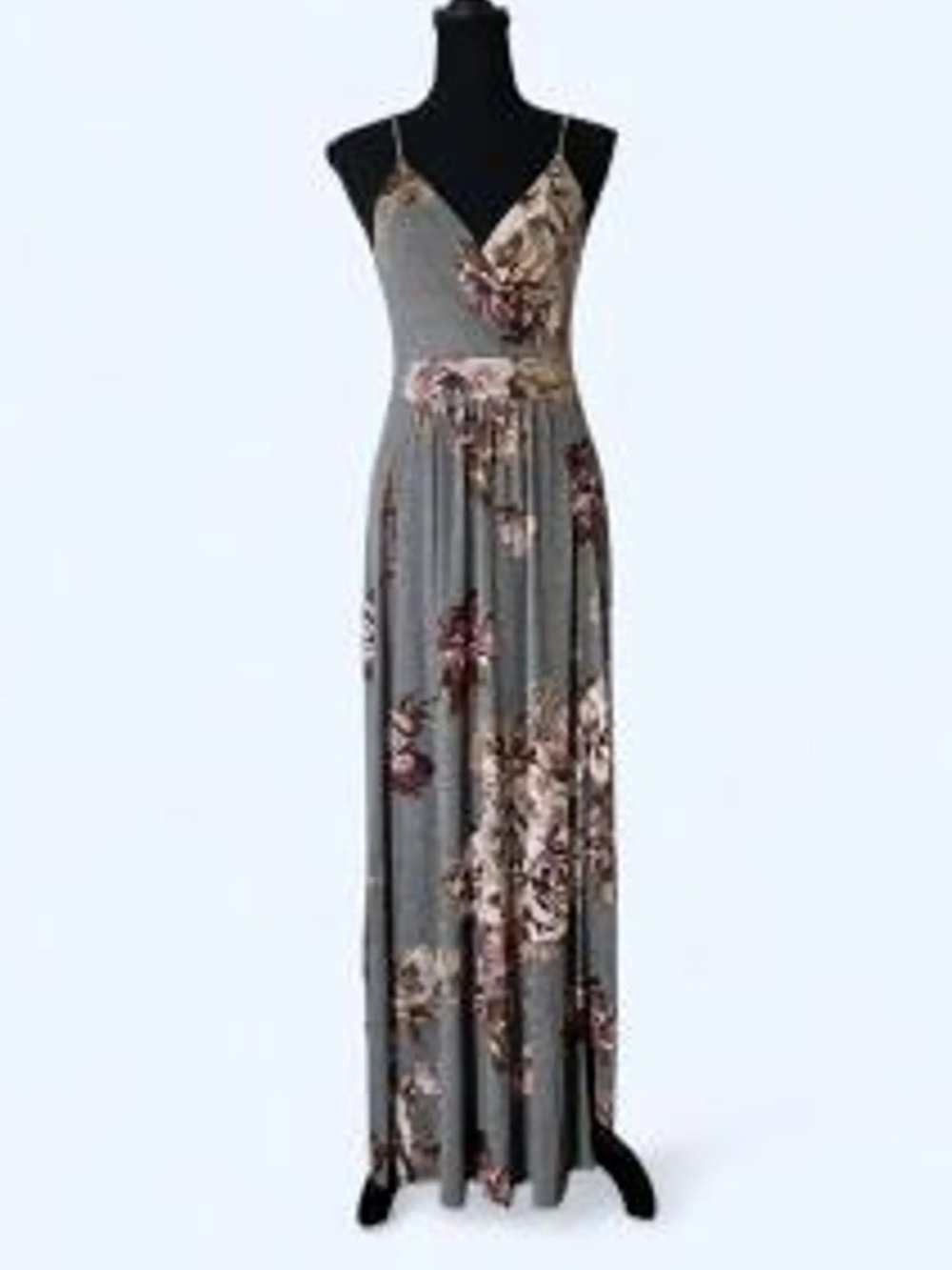 Floral Spaghetti-Strap Maxi Dress